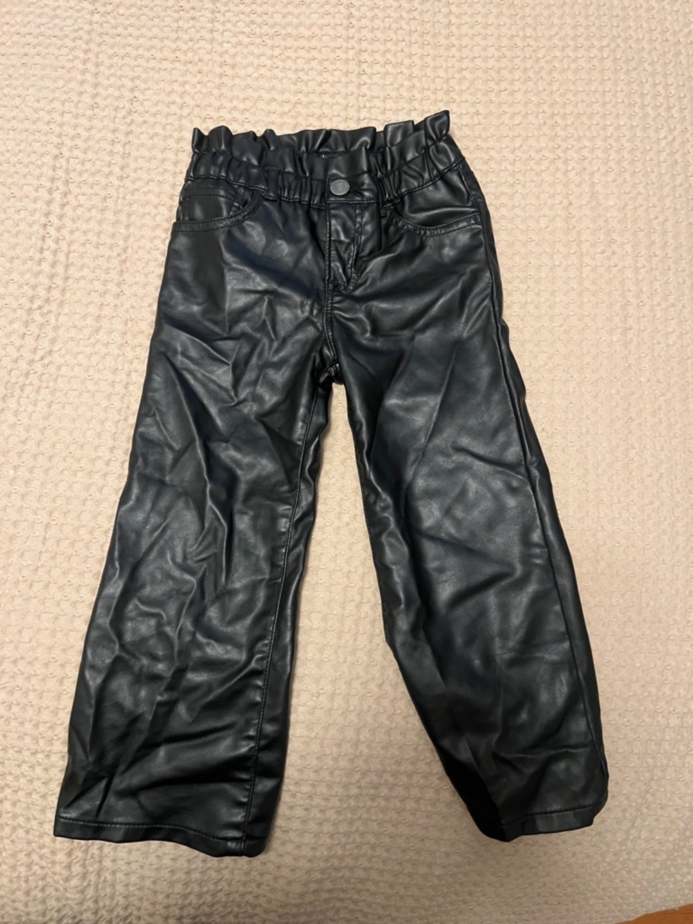Gap Kids Black Faux Leather Pants